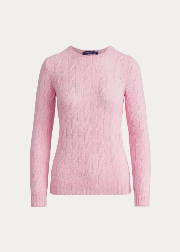 Suéter Ralph Lauren Cable-Knit Cashmere Mulher 73921-LMZF